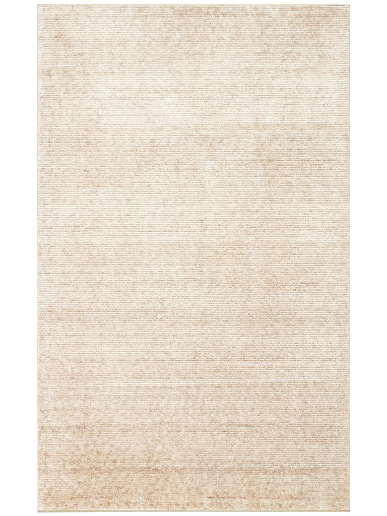 Brasilia Tensel El Emeğiyle Üretilen Modern Sade Şık Özel Kara Tezgah Halısı PLAIN BEIGE