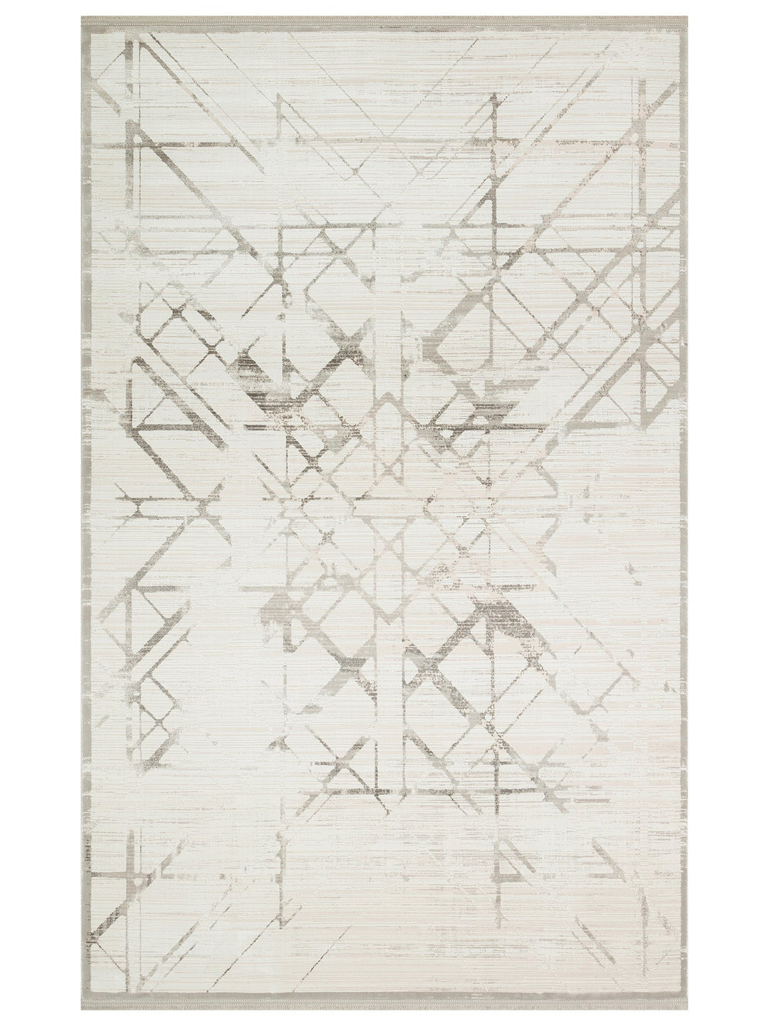 Cairo Serisi Extra Yumuşak Dokulu Sık Dokuma Modern Desenlere Sahip Şık Salon Halısı 02 CREAM GREY - Carpetdocia