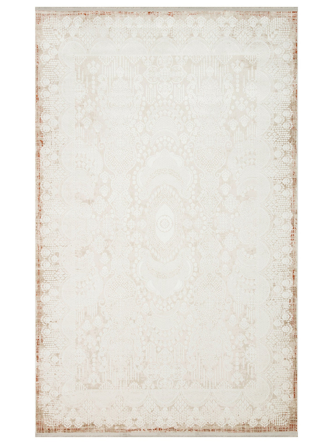 Cairo Serisi Extra Yumuşak Dokulu Sık Dokuma Modern Desenlere Sahip Şık Salon Halısı 05 CREAM VIZON - Carpetdocia