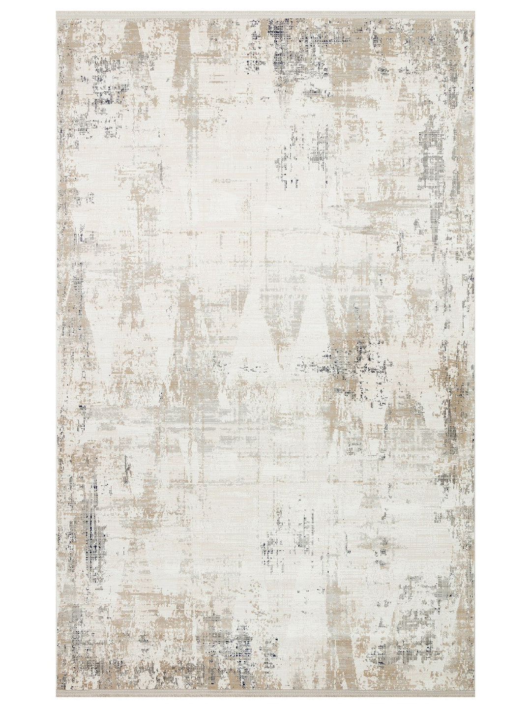 Cairo Serisi Extra Yumuşak Dokulu Sık Dokuma Modern Desenlere Sahip Şık Salon Halısı 07 CREAM BEIGE - Carpetdocia