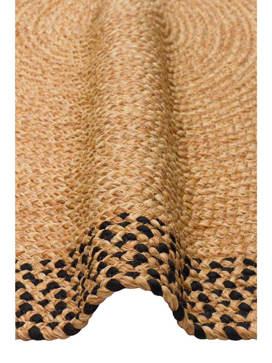 Cancun Jute Cotton Blend Living Room Hallway Kitchen Cotton Straw Knitted Rug 19NATBQ