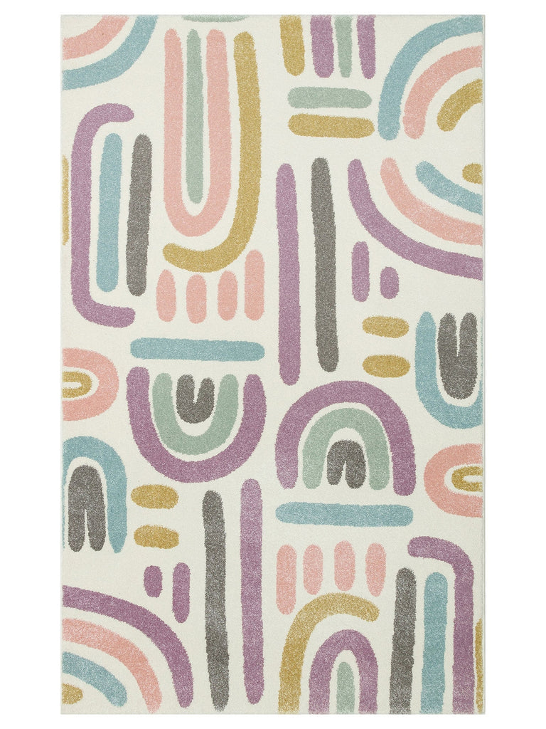 Carpetdocia Kids Eğlenceli Pastel Çocuk Halısı 20 PASTEL