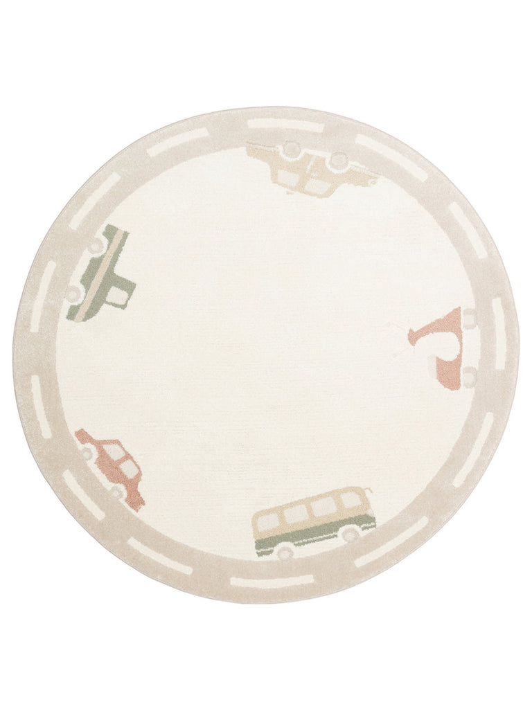 Carpetdocia Kids Pastel Renkli Hav ve Toz Vermeyen Çocuk Halısı 01 CREAM MULTY