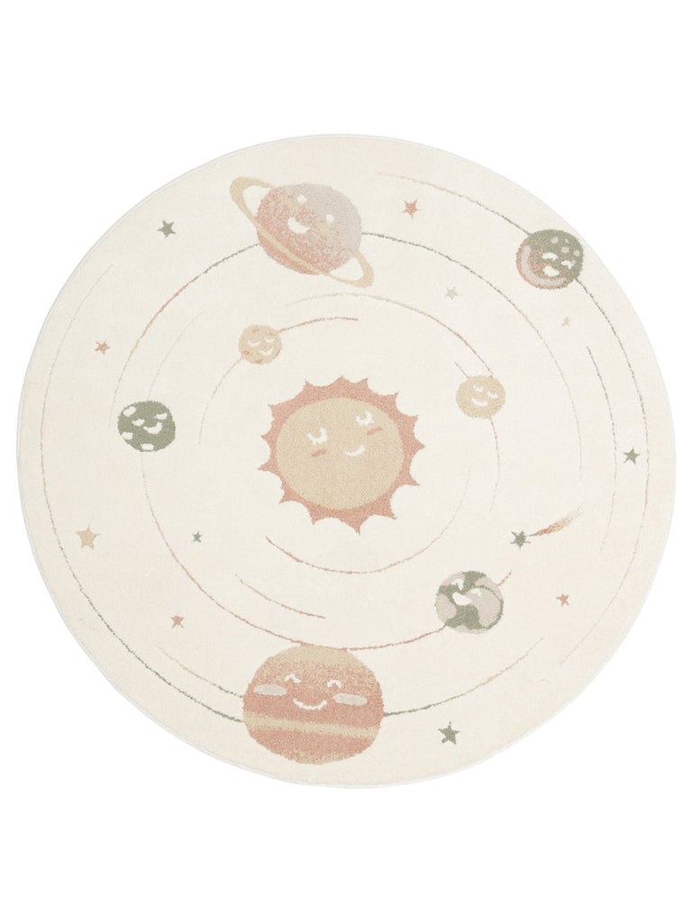 Carpetdocia Kids Pastel Renkli Hav ve Toz Vermeyen Çocuk Halısı 02 CREAM MULTY