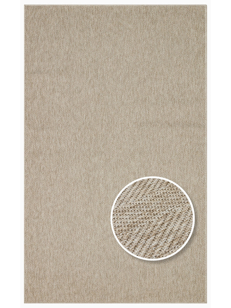 Dream İç ve Dış Mekan Kullanımına Uygun Kolay Temizlenebilir Sisal Görünümlü Halı 2704 L.BEIGE