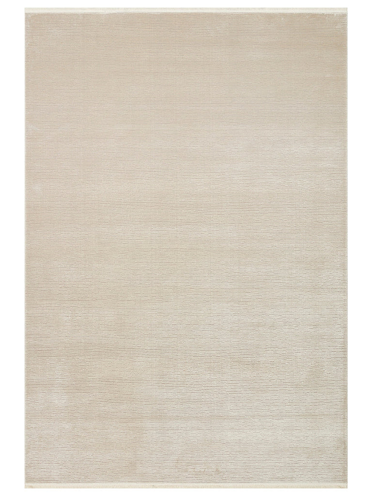 Lucia Serisi Modern Parlak Salon Oturma Odası Yatak Odası Antre Halı PLAIN BEIGE
