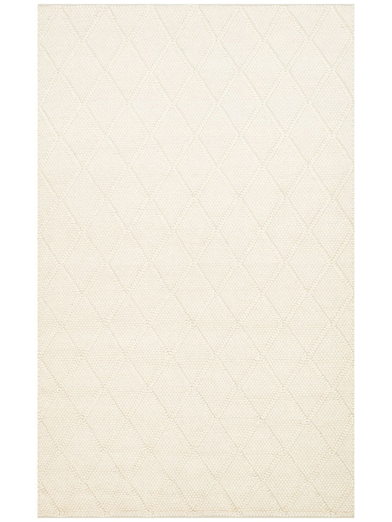 Woolstar %100 Naturel Kazak Desenli Salon Oturma Odası Koridor Antre El Dokuma Örgü Halı DIAMONDCREM