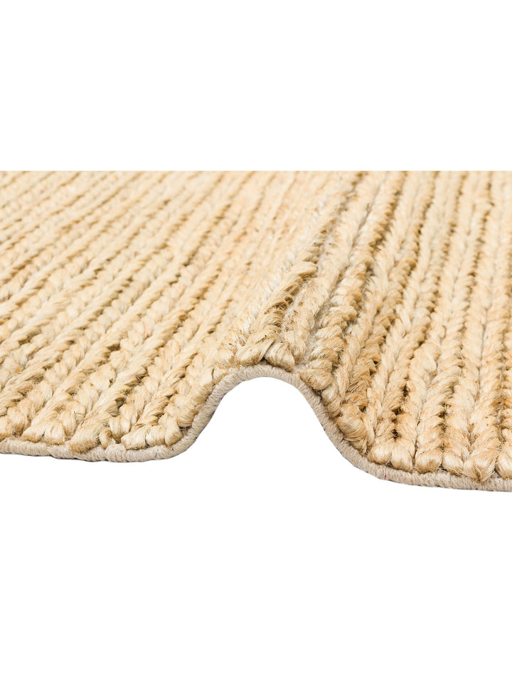 Baccarat Jüt %100 Naturel Oturma Odası Koridor Antre Mutfak Balkon El Dokuma Hasır Halı BAC CREAM - Carpetdocia