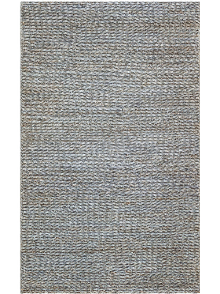 Baccarat Neo Jüt %100 Naturel Oturma Odası Koridor Mutfak Balkon El Dokuma Hasır Halı BCNSLATEBLUSB3 - Carpetdocia