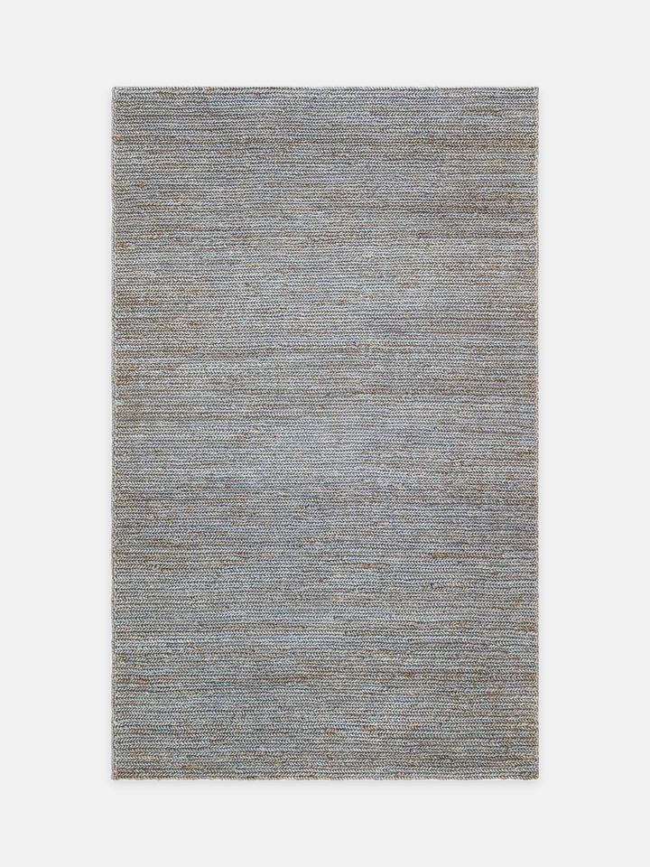 Baccarat Neo Jüt %100 Naturel Oturma Odası Koridor Mutfak Balkon El Dokuma Hasır Halı BCNSLATEBLUSB3 - Carpetdocia - kusbakisi