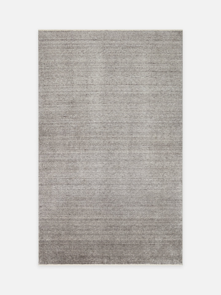 Brasilia El Emeğiyle Üretilen Modern Sade Şık TENCEL™ Özel Kara Tezgah Halısı PLAIN ANTRASIT - Carpetdocia - kusbakisi