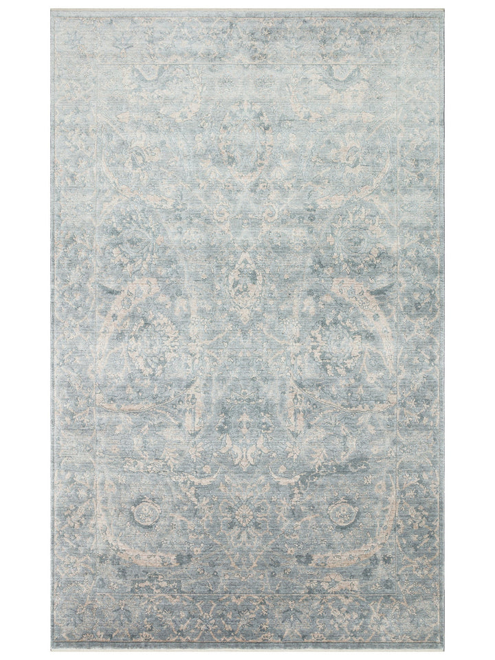 Çırağan %100 Naturel Özel Işıltılı El Emeği ile Özel Tezgahlarda Üretilen TENCEL™ Uşak Halısı 07SVZ - Carpetdocia