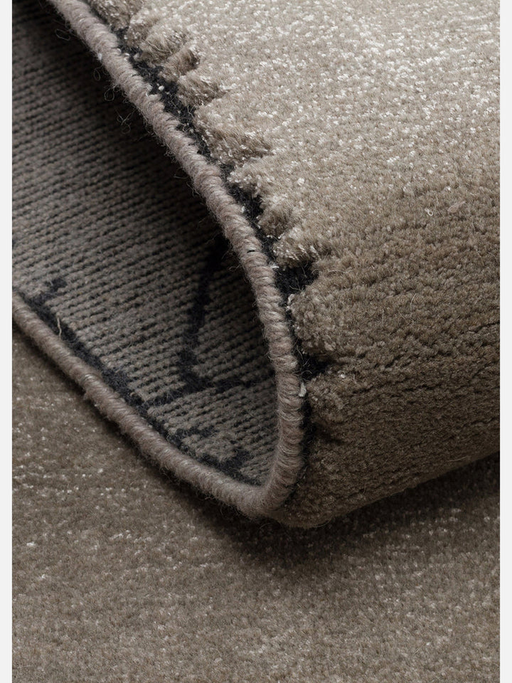 Dakar Serisi Yün Rayon ve Polyester Karışımı El Dokuma Halı GREY - Carpetdocia