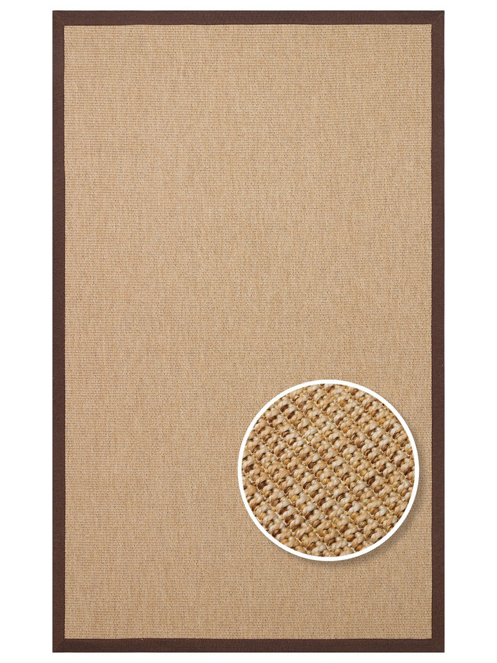 Dream Bordürlü İç ve Dış Mekan Kullanımına Uygun Hav Vermeyen Kolay Temizlenebilir Sisal Halı 2702GB - Carpetdocia
