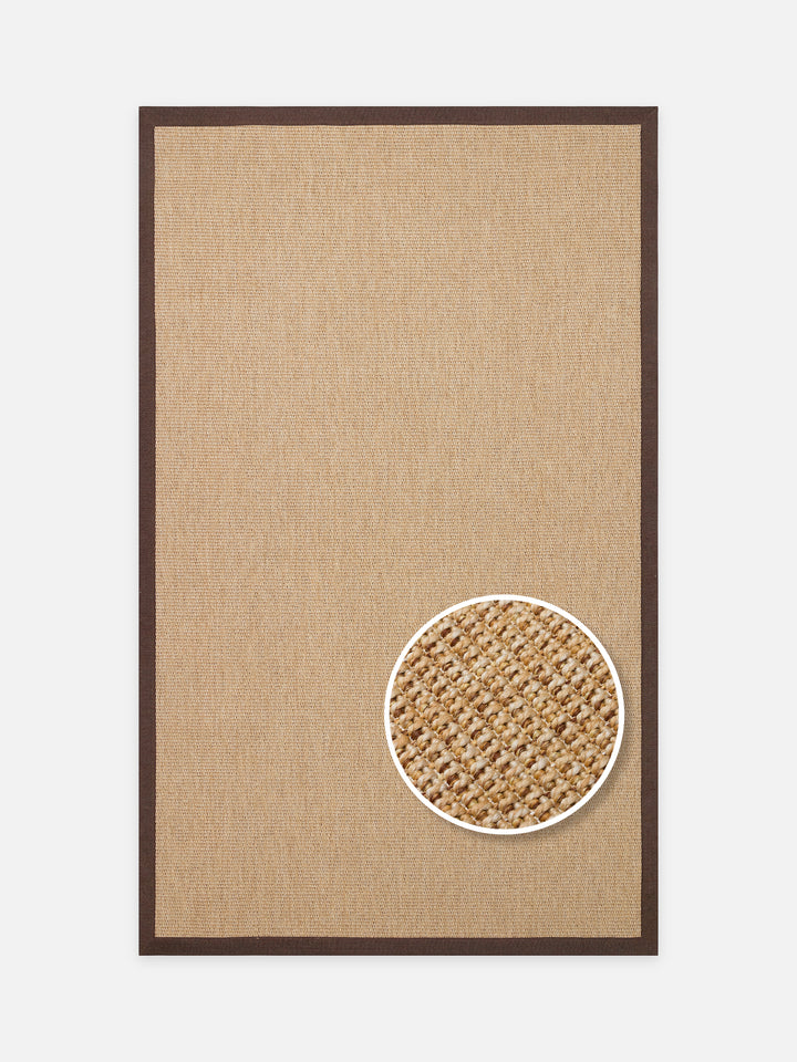 Dream Bordürlü İç ve Dış Mekan Kullanımına Uygun Hav Vermeyen Kolay Temizlenebilir Sisal Halı 2702GB - Carpetdocia - kusbakisi