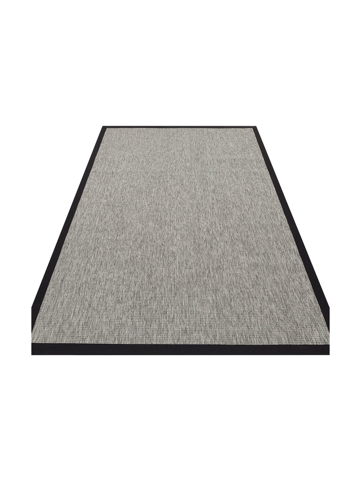 Dream Bordürlü İç ve Dış Mekan Kullanımına Uygun Hav Vermeyen Kolay Temizlenebilir Sisal Halı 2705GBLACK - Carpetdocia