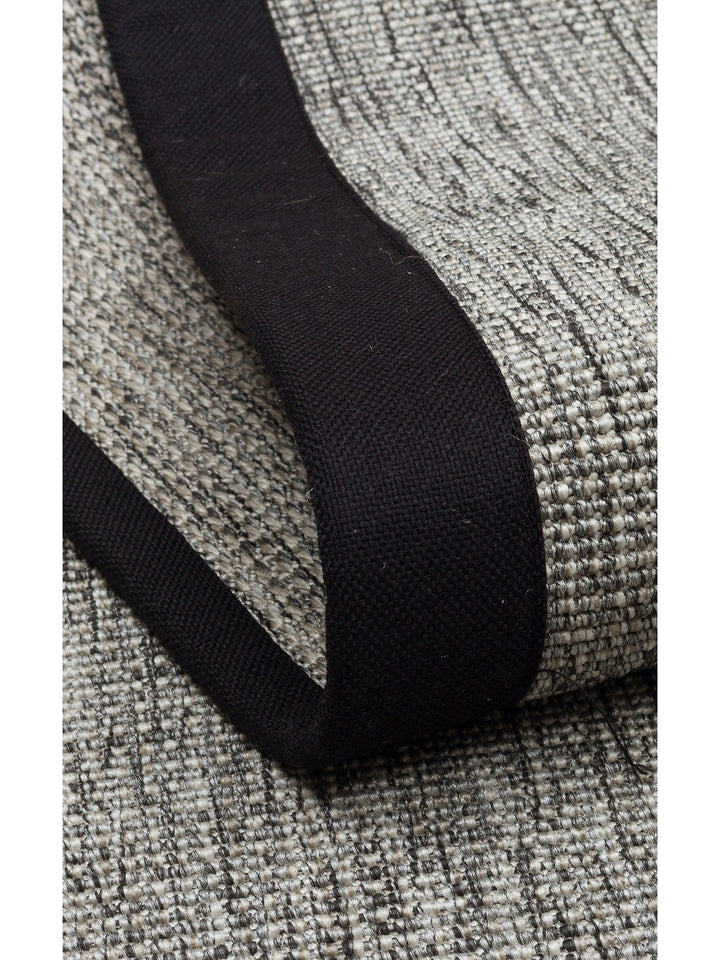 Dream Bordürlü İç ve Dış Mekan Kullanımına Uygun Hav Vermeyen Kolay Temizlenebilir Sisal Halı 2705GBLACK - Carpetdocia