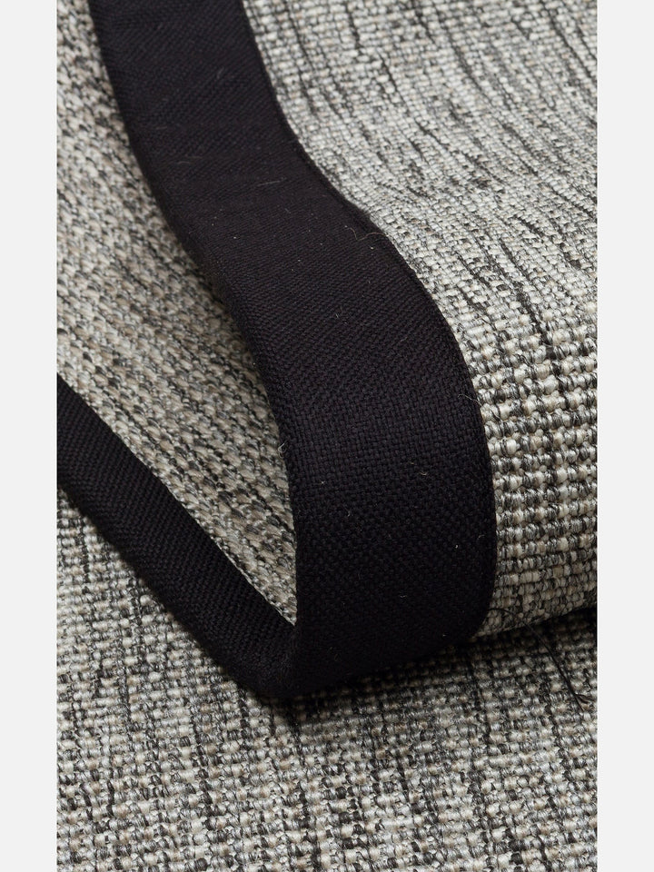 Dream Bordürlü İç ve Dış Mekan Kullanımına Uygun Hav Vermeyen Kolay Temizlenebilir Sisal Halı 2705GBLACK - Carpetdocia