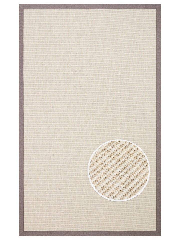 Dream Bordürlü İç ve Dış Mekan Kullanımına Uygun Hav Vermeyen Kolay Temizlenebilir Sisal Halı 2706CBM - Carpetdocia