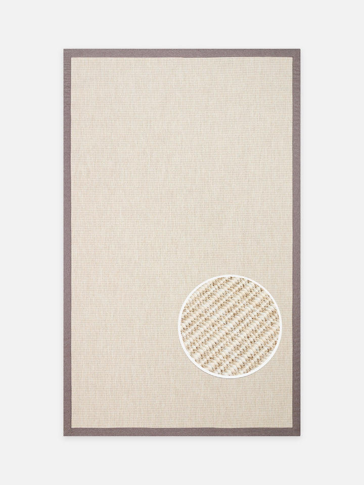 Dream Bordürlü İç ve Dış Mekan Kullanımına Uygun Hav Vermeyen Kolay Temizlenebilir Sisal Halı 2706CBM - Carpetdocia - kusbakisi