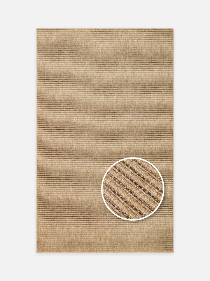 Dream İç ve Dış Mekan Kullanımına Uygun Kolay Temizlenebilir Sisal Görünümlü Halı 01 NATURAL MOCHAXW - Carpetdocia - kusbakisi