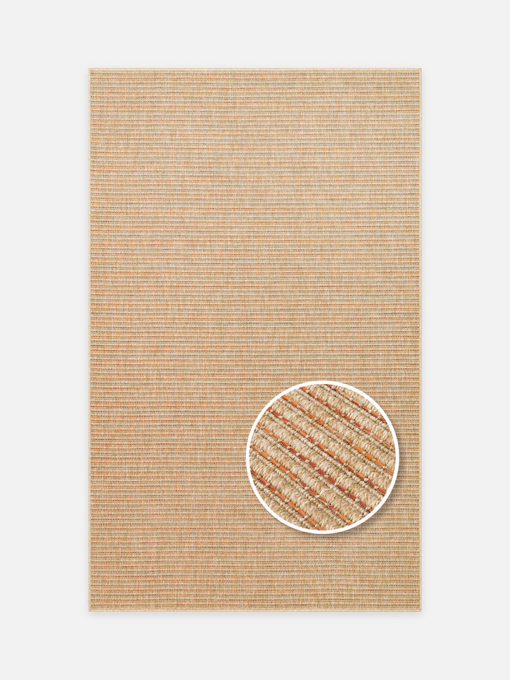 Dream İç ve Dış Mekan Kullanımına Uygun Kolay Temizlenebilir Sisal Görünümlü Halı 01 NATURAL TERRAXW - Carpetdocia - kusbakisi
