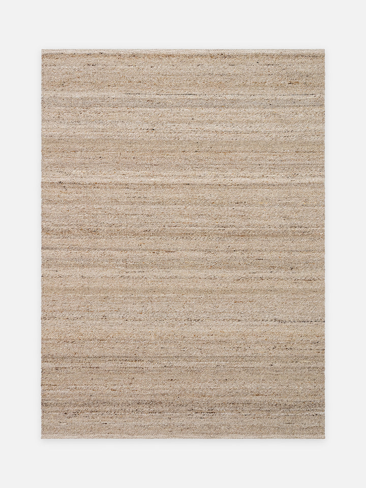 Jakarta Series Wool Polyester and Cotton Blend Handwoven Rug BEIGE
