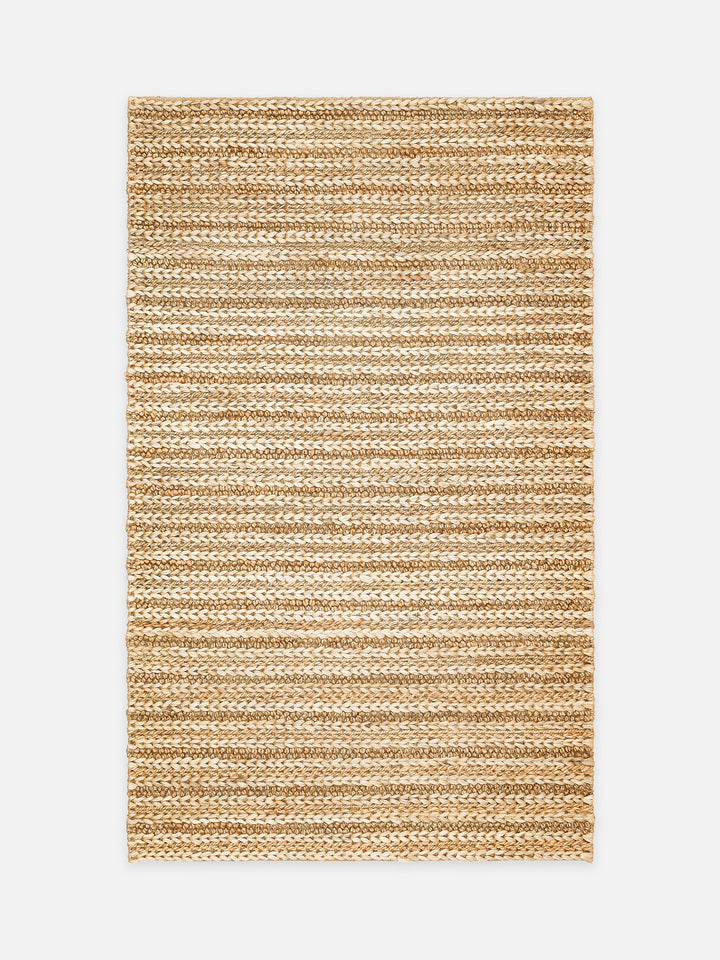 Knit Jüt Farklı Örgü Dokusuna Sahip El Dokuma Naturel Jüt Hasır Halı 1152 NATURAL XW - Carpetdocia - kusbakisi