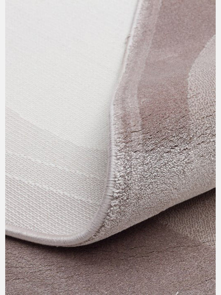 Monza Art Geometrik Desenli Yüksek Kalite Sık Dokuma Parlak Modern Salon Halısı 01 CREAM BLACK Q - Carpetdocia