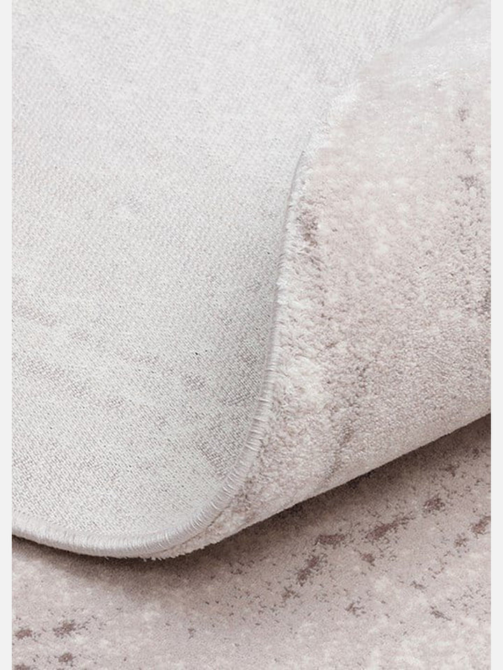 Monza Art Geometrik Desenli Yüksek Kalite Sık Dokuma Parlak Modern Salon Halısı 04 CREAM Q - Carpetdocia