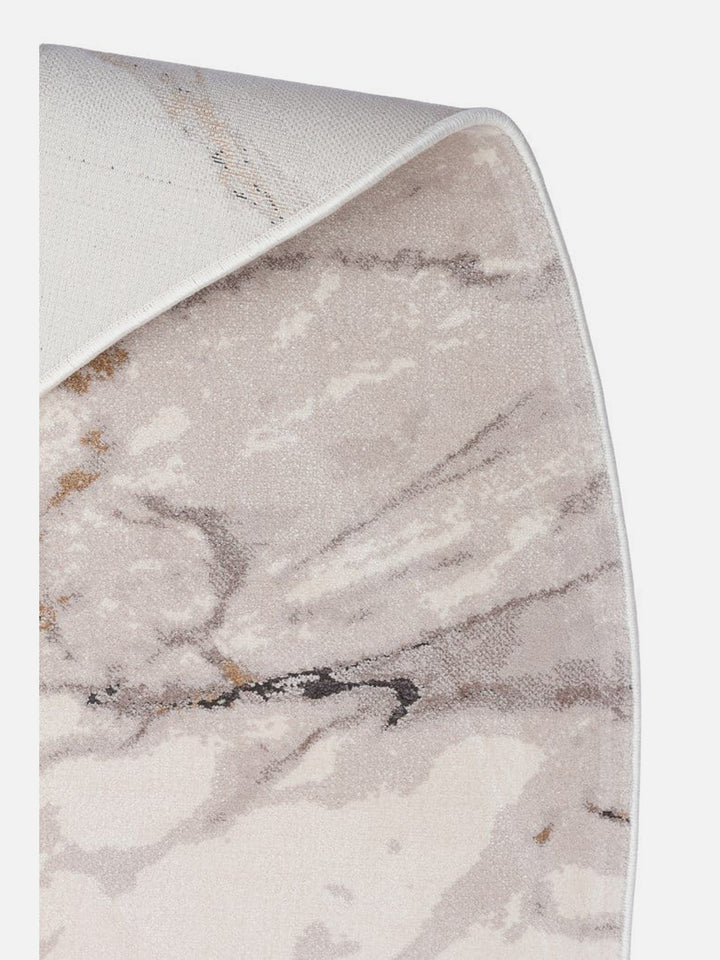 Monza Art Geometrik Desenli Yüksek Kalite Sık Dokuma Parlak Modern Salon Halısı 12 CREAM GREY - Carpetdocia