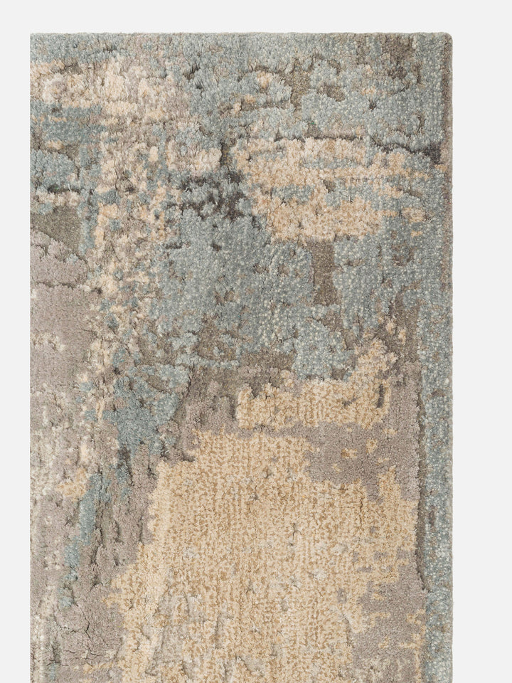 Floransa Serisi Yün ve Bambu İpeği El Dokuma Halı 3579 NICKEL GREY - Carpetdocia - görünüm 1