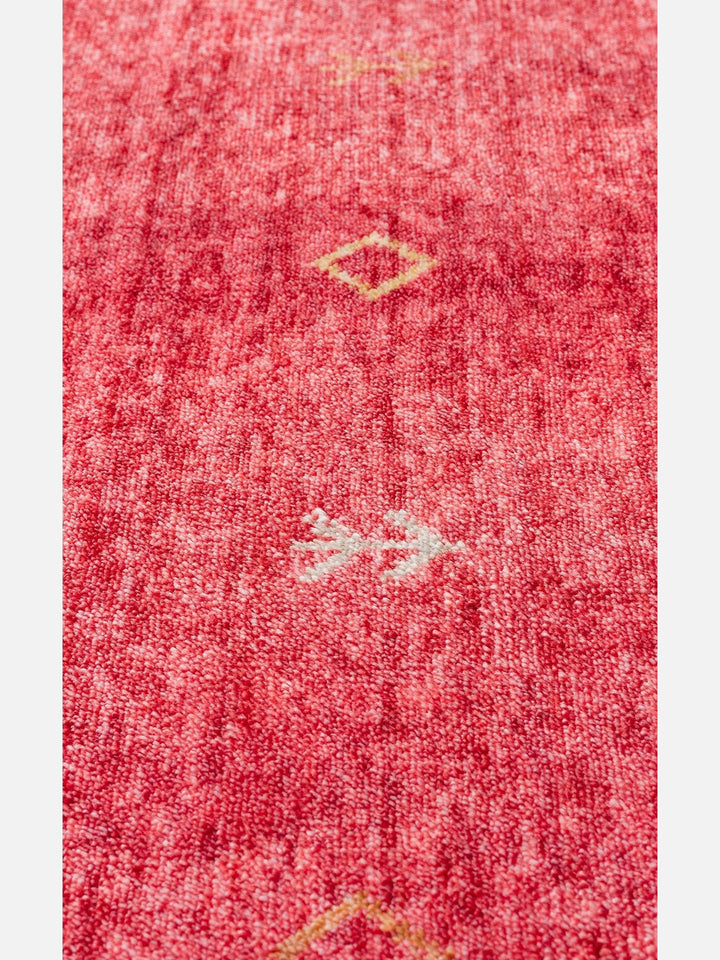 Oushak Carnaval %100 Naturel Kolay Temizlenir El Emeğiyle Üretilen TENCEL™ Modern Uşak Halısı 11 RED AUTUMN - Carpetdocia
