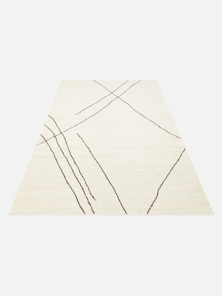 Cordoba Serisi Beyaz (White) El Dokuma Kilim