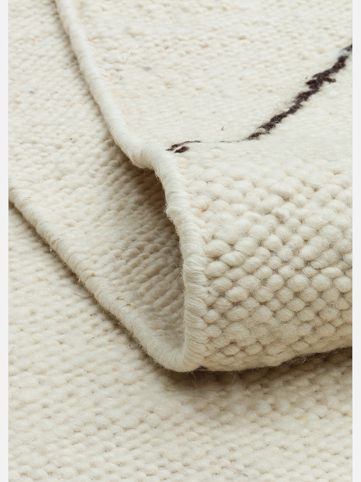 Cordoba Serisi Beyaz (White) El Dokuma Kilim
