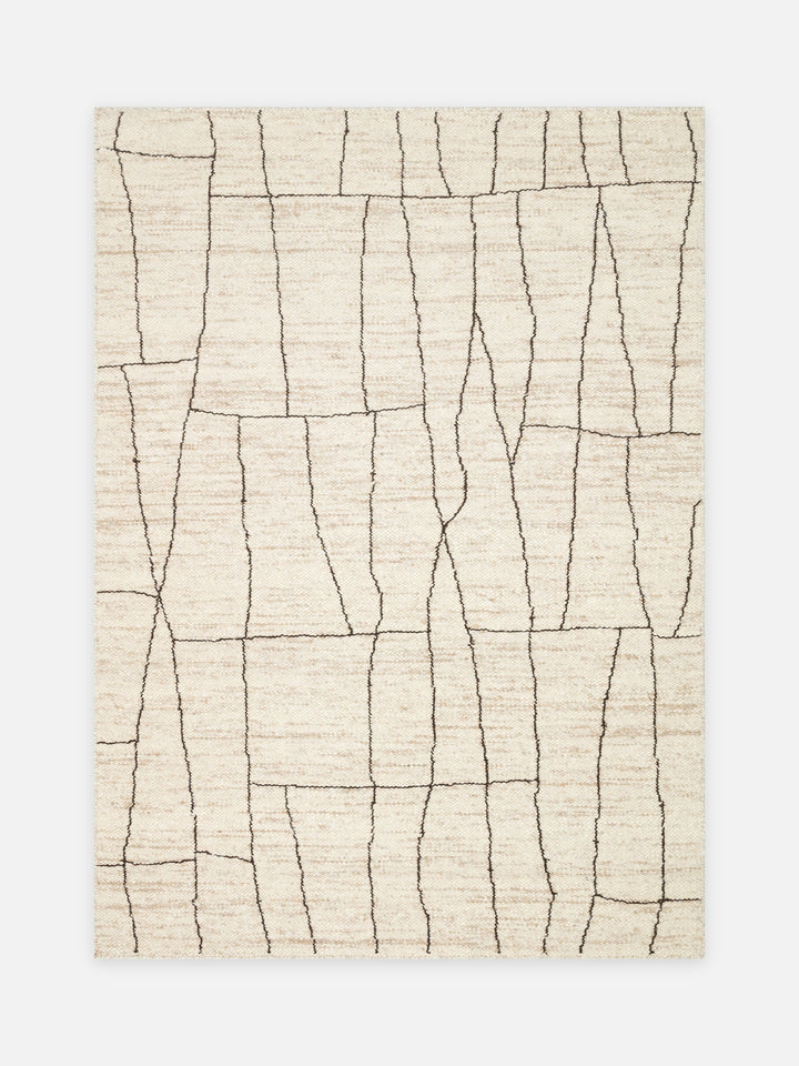 Cordoba Serisi Krem (Cream) El Dokuma Kilim - kusbakisi