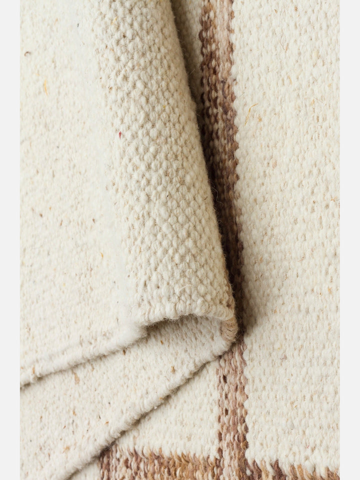 Cordoba Serisi Fildişi-Kahve (Ivory Brown) El Dokuma Kilim