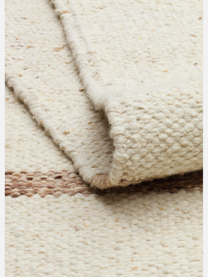 Cordoba Serisi Fildişi-Kahve (Ivory Brown) El Dokuma Kilim