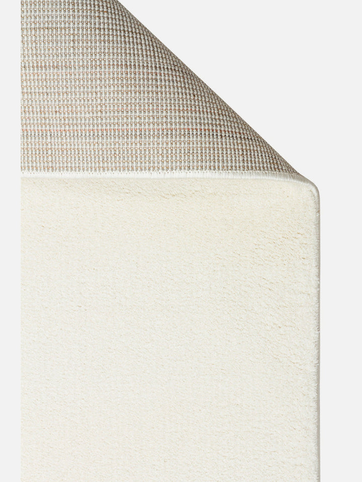 Peace Art Hav Toz Vermez Yumuşak Tuşeli Zarif Shaggy Halı 05 WHITE - Carpetdocia