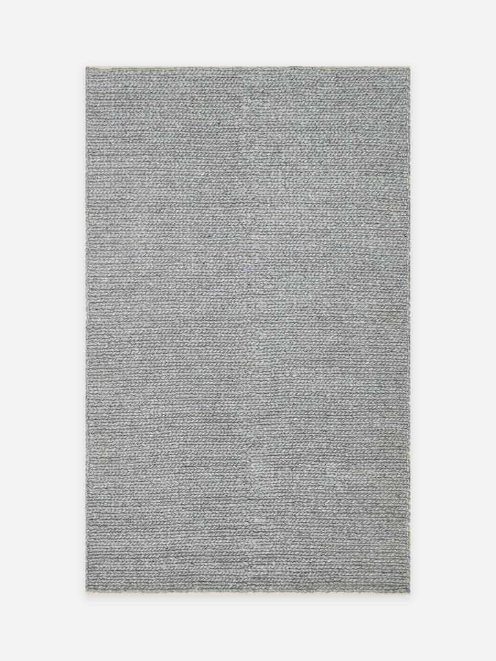 Woolstar %100 Naturel Kazak Desenli Salon Oturma Odası Koridor Antre El Dokuma Örgü Halı GREY - Carpetdocia - kusbakisi