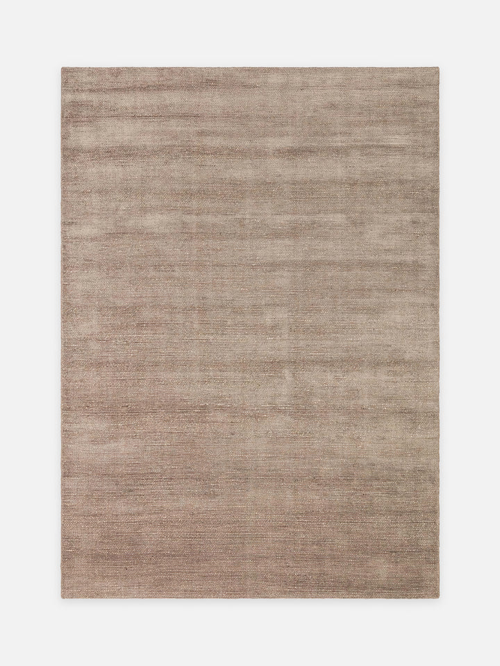 Kelly Serisi %100 Naturel Yün ve Viskon El Dokuma Salon Oturma Odası Yatak Odası Halı BROWN - Carpetdocia - görünüm 1