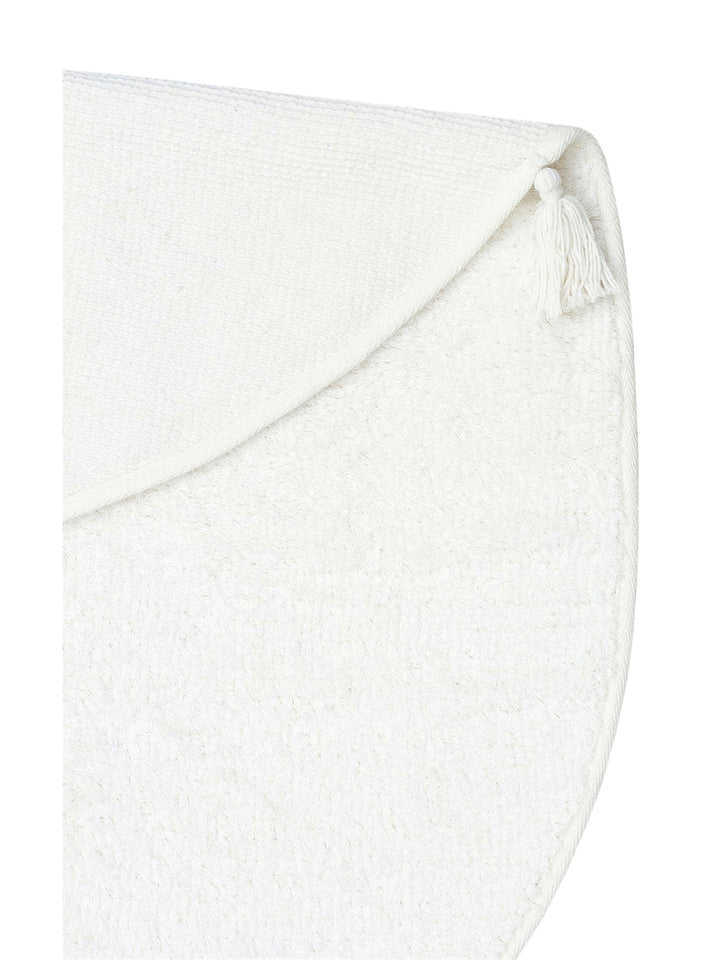 Cotton Baby 100% Natural Cotton Washable Non-Slip Based Baby Rug PLAIN WHITE Q