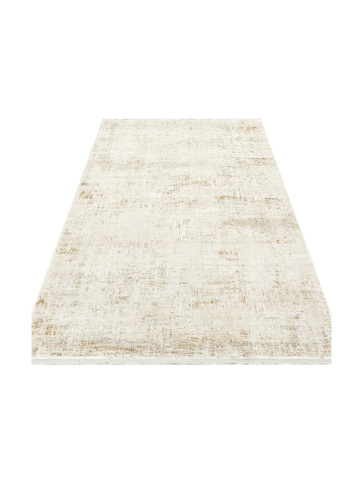 Sahara Series Viscose Blend Shiny Stylish Living Room Carpet 03 CREAM BEIGE