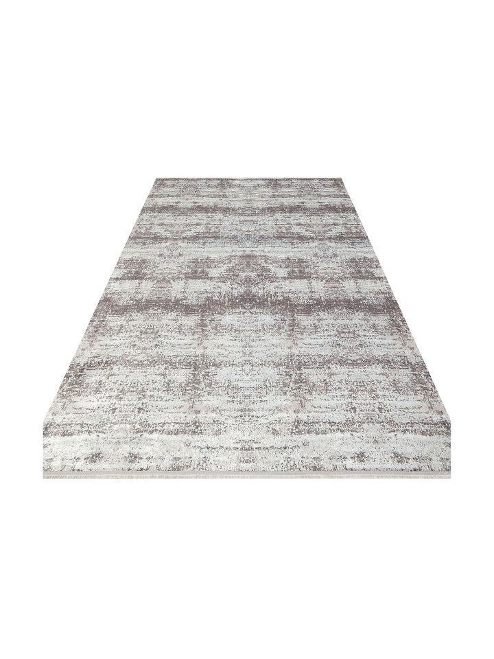 Smooth Washable Non-Slip Shiny Living Room Hallway Fine Woven Modern Carpet 112 GREY