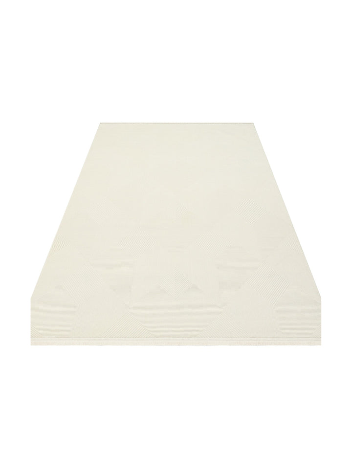 Smooth Fluff Dust-Free Modern Carpet LUX 01 CREAM