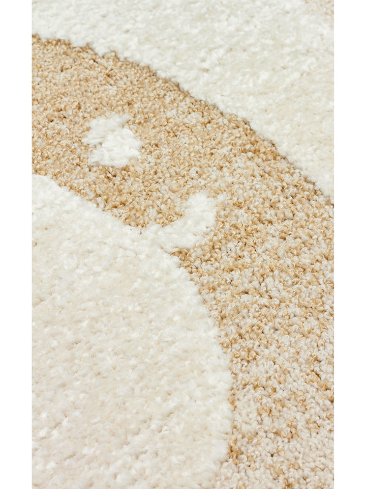 Carpetdocia Kids Pastel Colored Fluff and Dust-Free Children's Carpet 06 CREAM MULTY