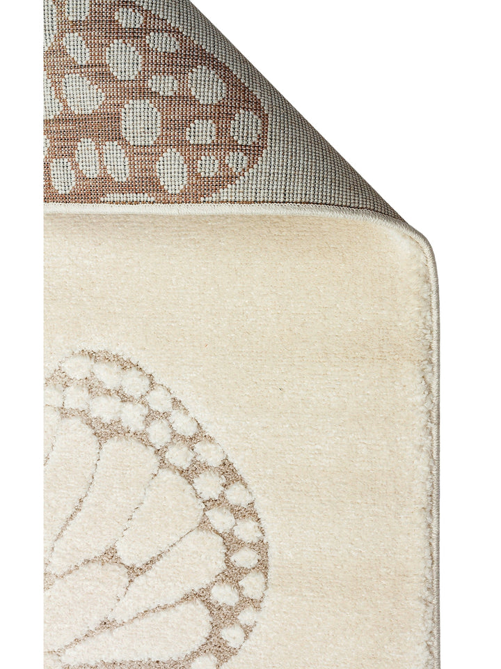 Carpetdocia Kids Pastel Colored Fluff and Dust-Free Children's Carpet 03 CREAM MULTY