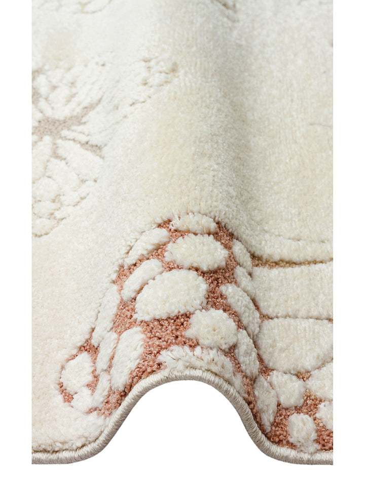 Carpetdocia Kids Pastel Colored Fluff and Dust-Free Children's Carpet 03 CREAM MULTY