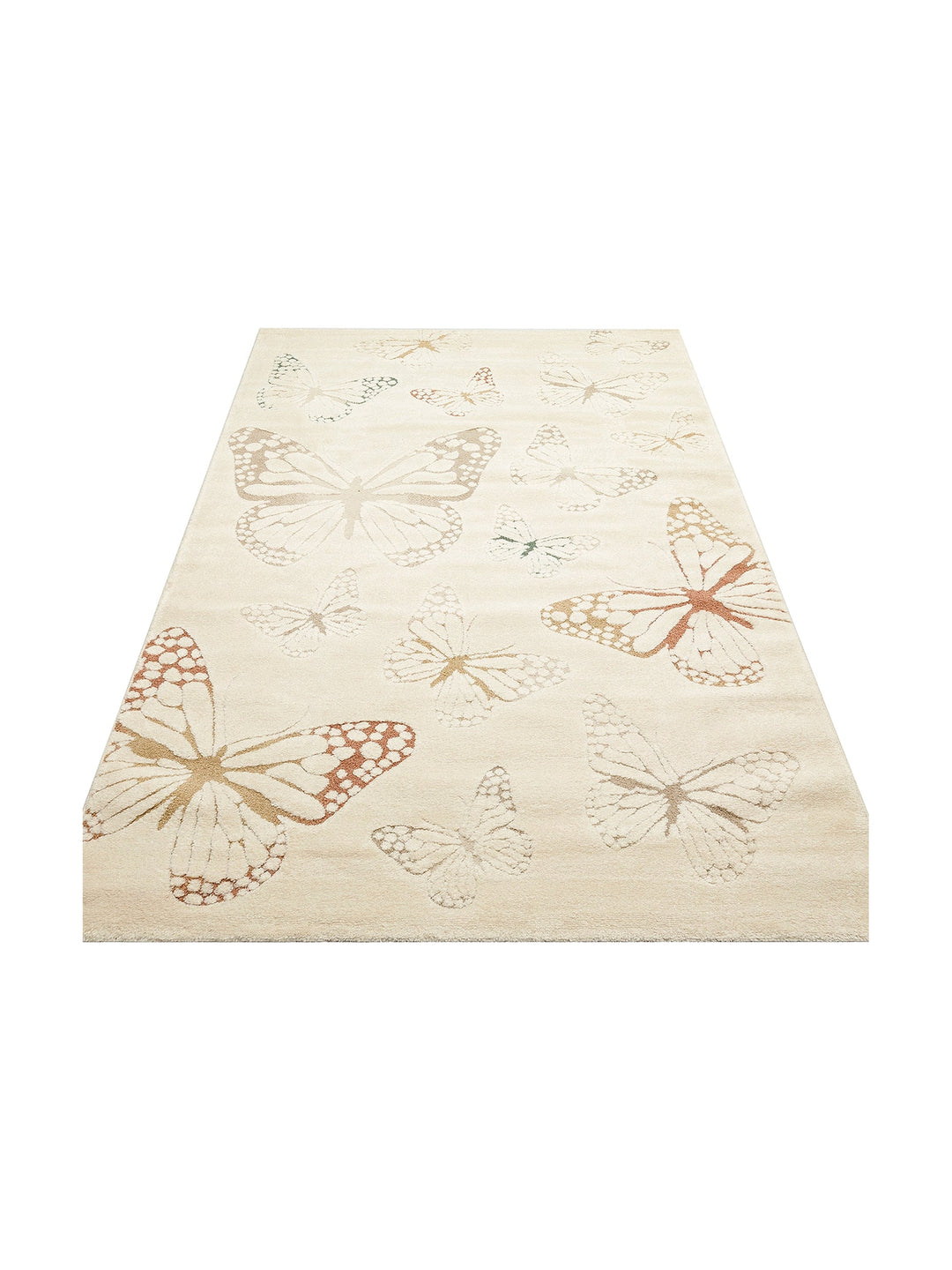 Carpetdocia Kids Pastel Colored Fluff and Dust-Free Children's Carpet 03 CREAM MULTY