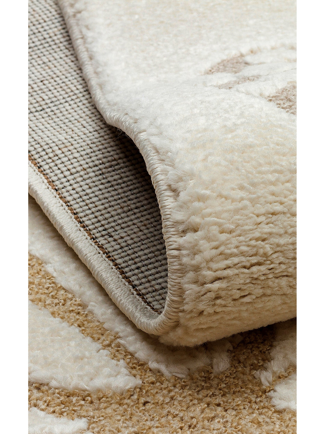 Carpetdocia Kids Pastel Colored Fluff and Dust-Free Children's Carpet 03 CREAM MULTY